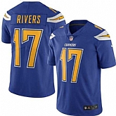 Nike Men & Women & Youth Chargers 17 Philip Rivers Electric Blue Color Rush Limited Jersey,baseball caps,new era cap wholesale,wholesale hats